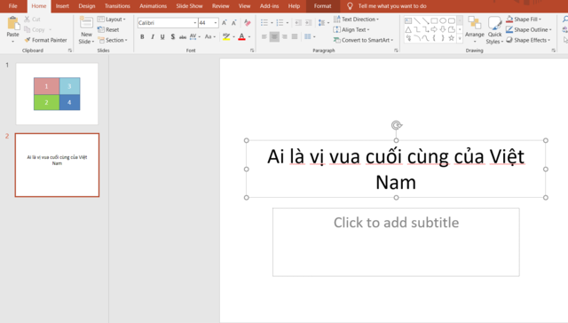 cách thiết kế trò chơi trên powerpoint đoán hình