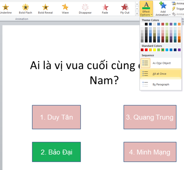 cách thiết kế trò chơi trên powerpoint đoán hình