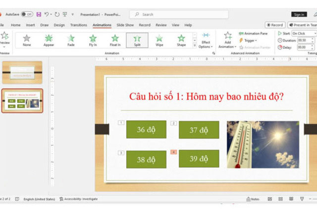 cách thiết kế trò chơi trên powerpoint trắc nghiệm